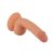 Mr. Rude - tapadókorongos, herés élethű dildó - 18cm (natúr)