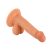 Mr. Rude - tapadókorongos, herés élethű dildó - 17cm (natúr)