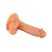 Mr. Rude - tapadókorongos, herés élethű dildó - 17cm (natúr)