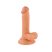 Mr. Rude - tapadókorongos, herés élethű dildó - 17cm (natúr)