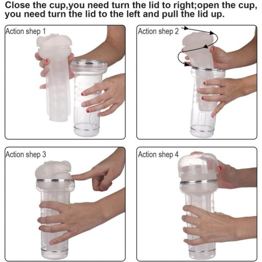 Tracy's Dog Crystal - élethű műpunci maszturbátor (átlátszó)