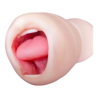   Tracy's Dog Cup - élethű műszáj maszturbátor fogakkal (testszínű)