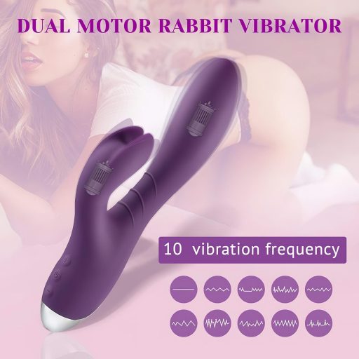 / Tracy's Dog Rabbit - vízálló, csiklókaros vibrátor (lila)