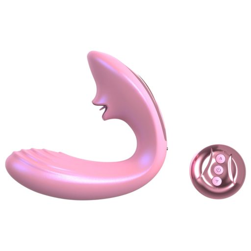 Tracy's Dog OG Lick - G-pont vibrátor és csiklóizgató távirányítóval (pink)