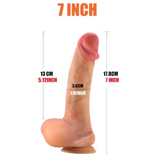 FeelSkin - ultra realisztikus dildó - natúr (17,8cm)