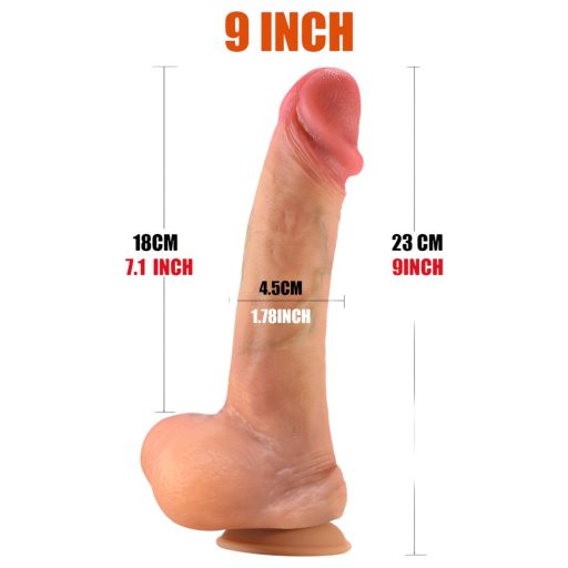 FeelSkin - ultra realisztikus dildó - natúr (22,8cm)