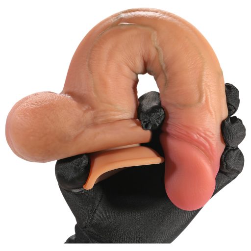 FeelSkin - ultra realisztikus herés dildó - natúr (22,8cm)