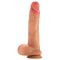 FeelSkin - ultra realisztikus herés dildó - natúr (25,4cm)