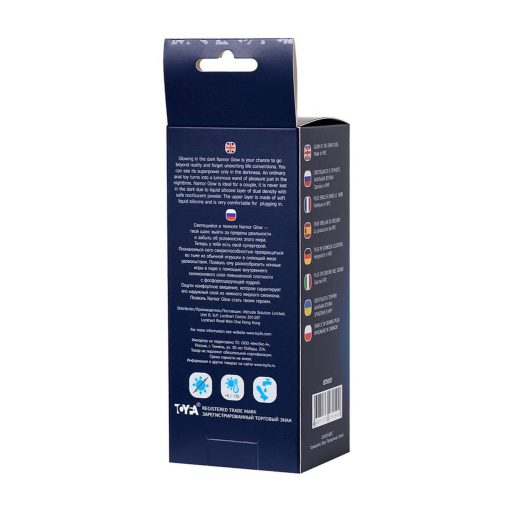 BEYOND BY TOYFA Namor Sötétben világító letapasztható realisztikus anál dildó - Kék 12,5cm