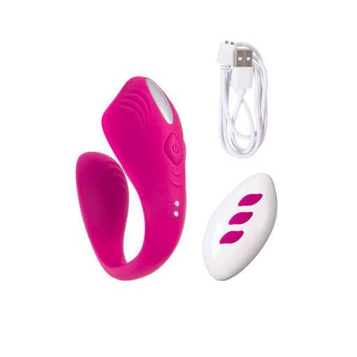 TOYFA A-TOYS Távirányítható USB-s újratölthető párvibrátor (Pink)