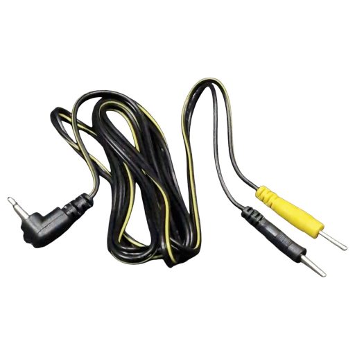 DG-LAB - elektródakábel 2,5 mm-es jackről 2 mm-es tüskékre (fekete)