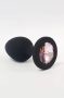 Christine Le Duc - Pink köves anál dildó - kicsi (fekete)