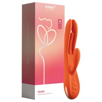   Honey Play Box Terri - App-vezérelt csiklókaros vibrátor (narancs)