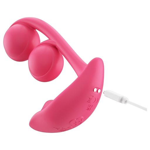 Honey Play Box Melody – App-vezérelt gyöngyös 2in1 vibrátor (piros)