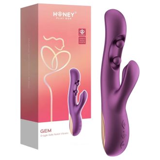   Honey Play Box Gem - okos gyöngyös G-pont és csiklóizgató vibrátor (lila)