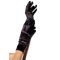 Leg Avenue Wrist Length Satin Gloves - Hosszú szatén kesztyű (Fekete)