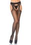 Leg Avenue Áttetsző spandex harisnya O/S (Fekete)