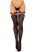 Leg Avenue Thigh highs with garter top O/S - Combközépig érő harisnya (Fekete)