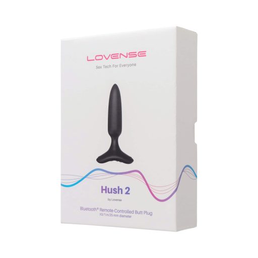 LOVENSE Hush 2 XS - akkus kis anál vibrátor (25 mm, fekete)