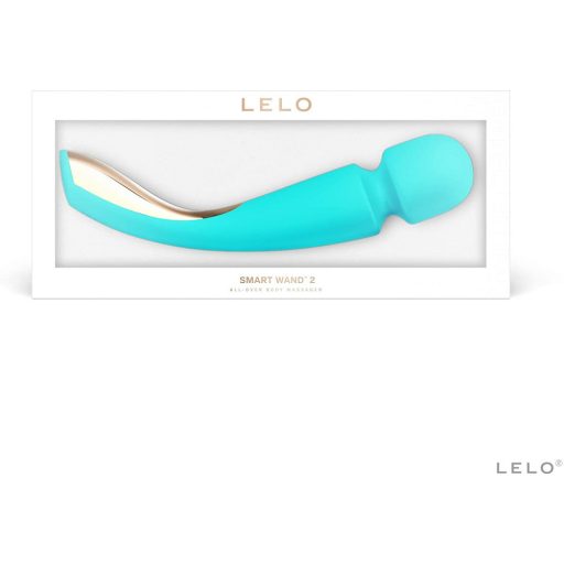 LELO Smart Wand 2 - nagy - akkus, masszírozó vibrátor (türkiz)