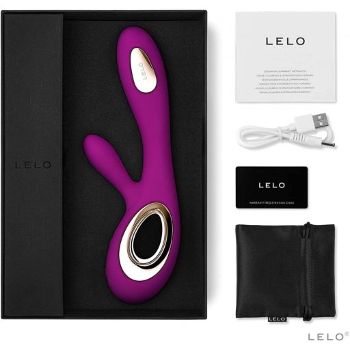 LELO Soraya Wave - akkus, csiklókaros, bólogató vibrátor (lila)