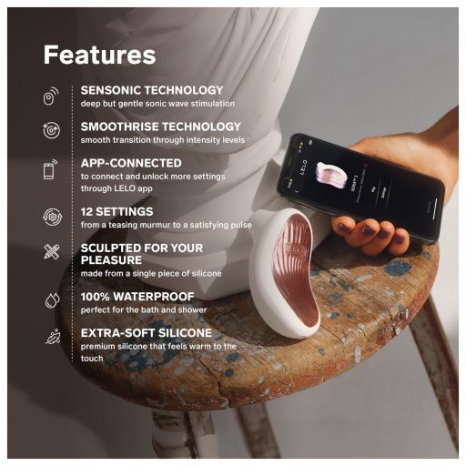 LELO Sona 3 - hanghullámos csiklóizgató (fehér)