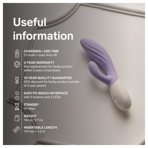 LELO INA Twist - appos, csiklókaros G-pont vibrátor (lila)