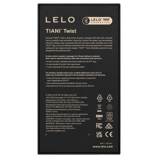 LELO Tiani Twist - okos párvibrátor (pink)