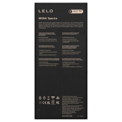 LELO Mona Spectra - okos G-pont vibrátor LED-fénnyel (fehér)