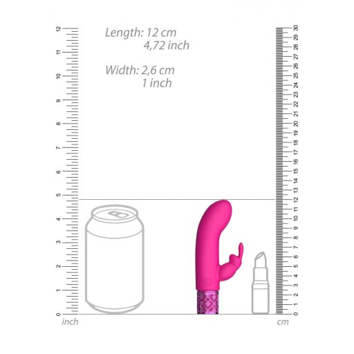 Royal Gems Dazzling - akkus csiklókaros vibrátor (pink)