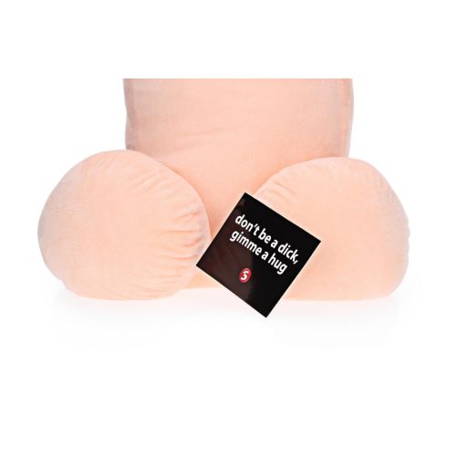 Ölelhető pénisz plüss - 30cm (natúr)