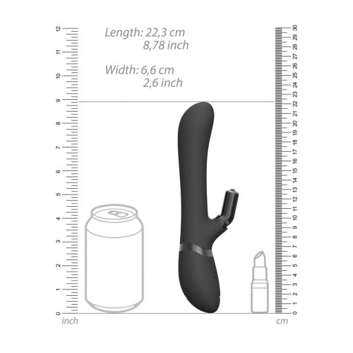 Vive Chou - 4in1 csiklókaros vibrátor (fekete)
