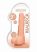/ RealRock Dong 9 - élethű, herés dildó (23cm) - natúr