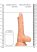 / RealRock Dong 9 - élethű, herés dildó (23cm) - natúr