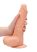 / RealRock Dong 9 - élethű, herés dildó (23cm) - natúr