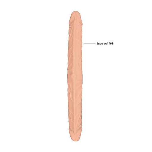 RealRock Double Dong 14 - dupla dildó (36cm) - natúr