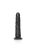 RealRock Slim - tapadótalpas, realisztikus dildó - 15,5cm (fekete)