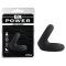 GK Power Snug Tugger - szilikon pénisz- és heregyűrű (fekete)