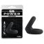 GK Power Snug Tugger - szilikon pénisz- és heregyűrű (fekete)