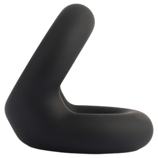 GK Power Snug Tugger - szilikon pénisz- és heregyűrű (fekete)