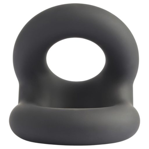 GK Power Snug Tugger - szilikon pénisz- és heregyűrű (fekete)