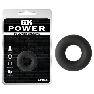 GK Power Doughnut - szilikon péniszgyűrű (fekete)