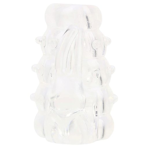 GK Power Screaming Bunny - vibrációs péniszgyűrű csiklóizgatóval (áttetsző)