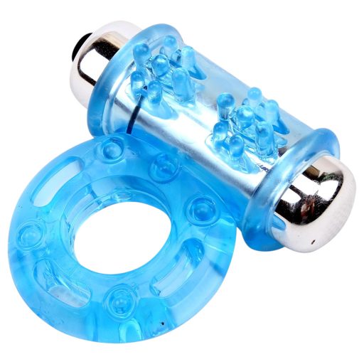 GK Power Bull Ring - vibrációs pénisz- és heregyűrű (kék)