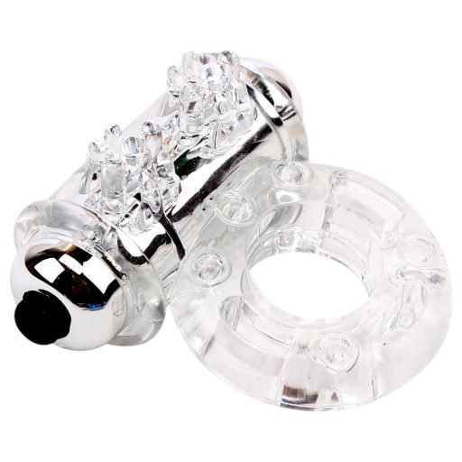GK Power Bull Ring - vibrációs pénisz- és heregyűrű (áttetsző)