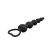 Chisa Novelties Elite Lover's Beads - Szilikon anál gyöngysor - 19cm (Fekete)