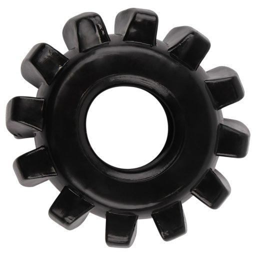 GK Power Gear Up - fogaskerék péniszgyűrű szett (fekete)