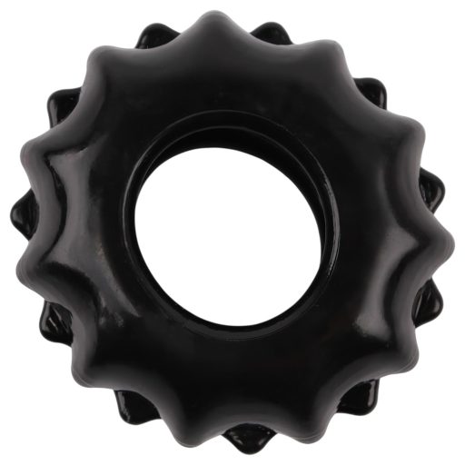 GK Power Gear Up - fogaskerék péniszgyűrű szett (fekete)