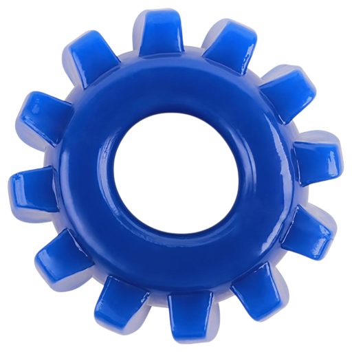 GK Power Gear Up - fogaskerék péniszgyűrű szett (kék)