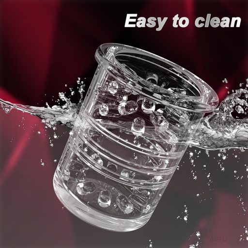 AlvUp - lökő forgó maszturbátor (fekete)